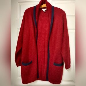 Christian Dior Vintage Mohair Blend Shawl Style Open Cardigan